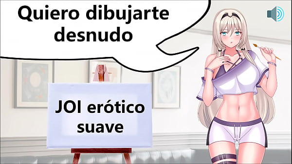 Tu mejor amiga quiere dibujarte desnudo. Audio JOI suave.